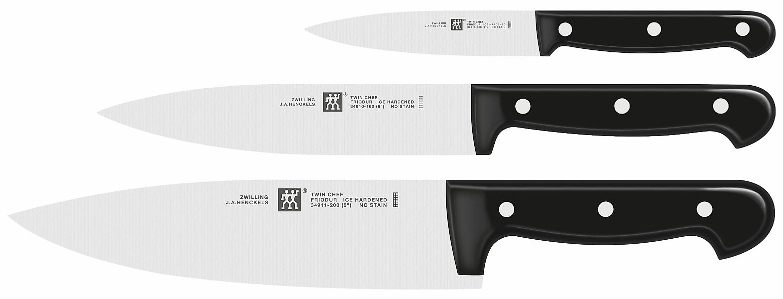 Zwilling Messer-Set »TWIN Chef 2«, (Set, 3 tlg., 1 Spickrmesser (10 cm), 1 günstig online kaufen