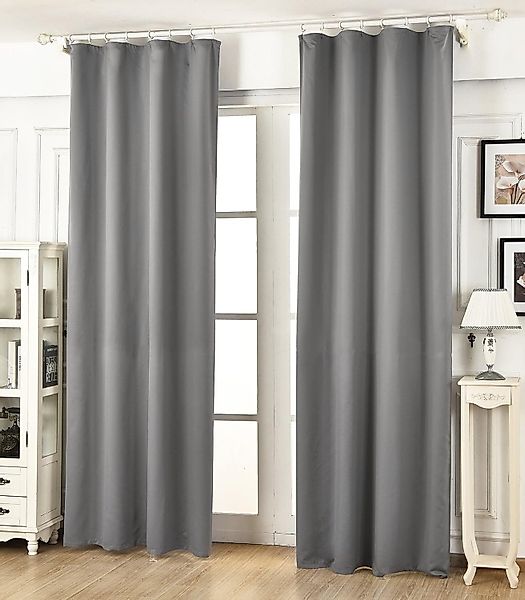 Woltu Vorhang (2 St), Kräuselband, blickdicht, günstig online kaufen