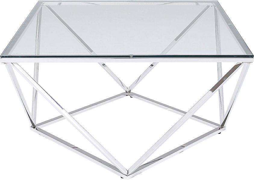 Kare Design Couchtisch Couchtisch Cristallo Chrom günstig online kaufen