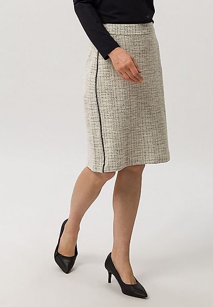 FRANK WALDER Bleistiftrock mit Kontrastpiping günstig online kaufen