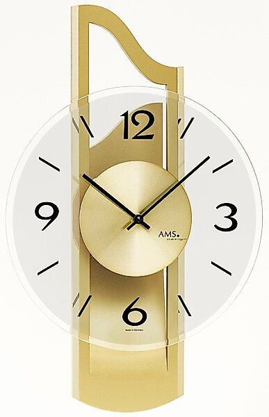 AMS Wanduhr »W9679«, Made in Germany,Holz,Wohnzimmer,Esszimmer,Küche,Arbeit günstig online kaufen