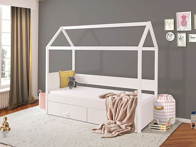 MIRJAN24 Kinderbett Ofelia I 90 (mit zwei Bettschubladen), Lattenrost 90x20 günstig online kaufen