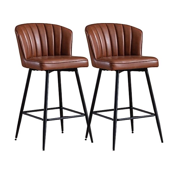 CHAIRUS Barhocker 2er-Set PU-Leder Barhocker mit günstig online kaufen