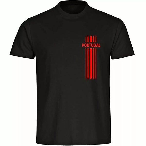 multifanshop T-Shirt Herren Portugal - Streifen - Männer günstig online kaufen