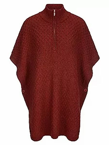 Strick-Poncho Anna Aura rot günstig online kaufen