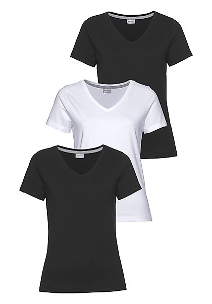 Eastwind T-Shirt (Packung, 3-tlg., 3er-Pack) Kurzarm, figurumspielend, aus günstig online kaufen