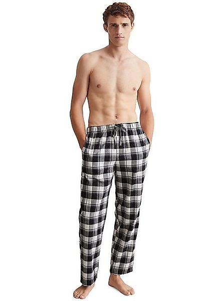 Marc O'Polo Pyjamahose Homey Flanne mit Bindeband und Eingriffstaschen günstig online kaufen