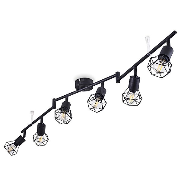 hofstein Deckenleuchte »Borio« 6-flammige Retro Deckenlampe günstig online kaufen