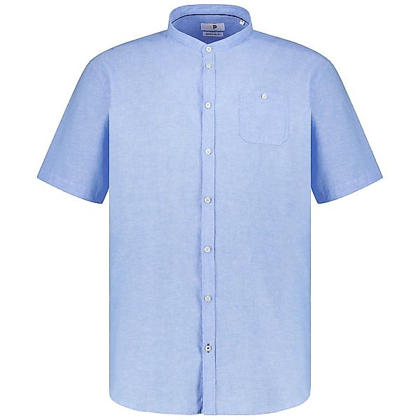 Pfundskerl Freizeithemd mit Leinen Farbe mittelblau Größe: 7XL günstig online kaufen