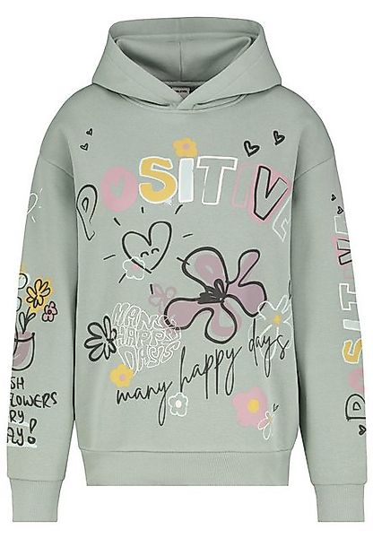 SUBLEVEL Kapuzenpullover Damen Hoodie mit auffälligem positivity Print Swea günstig online kaufen