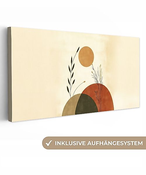 OneMillionCanvasses® Leinwandbild Panorama Pflanzen - Abstrakt günstig online kaufen
