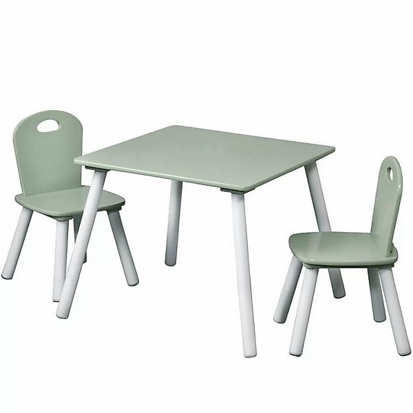 Kesper Kindertisch mit 2 Stühlen mint Spanplatte B/H/L: ca. 55x45x55 cm günstig online kaufen