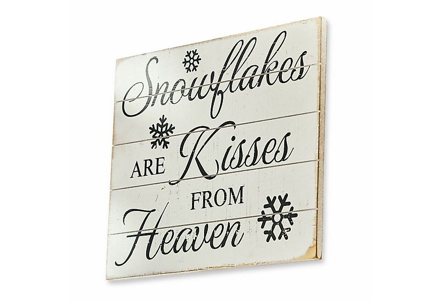 Mirabeau Memoboard Dekoboard Snowflakes weiß/braun, Dekoboard ohne Deko günstig online kaufen