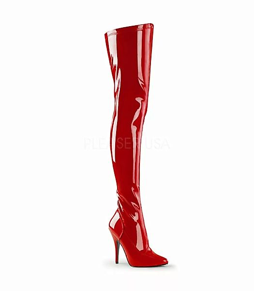 Overknee Stiefel SEDUCE-3000 - Lack Rot (Schuhgröße: EUR 42) günstig online kaufen
