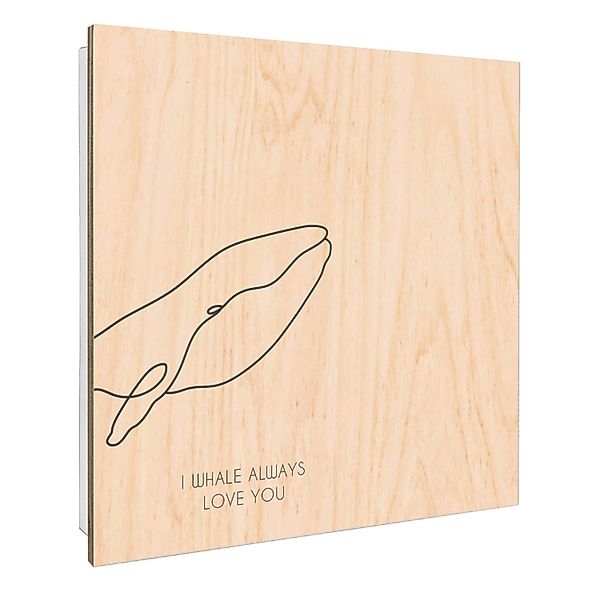 Banjado Großer Schlüsselbox Holz 30x30cm Weiß Scharnier Rechts 50 Haken Sch günstig online kaufen