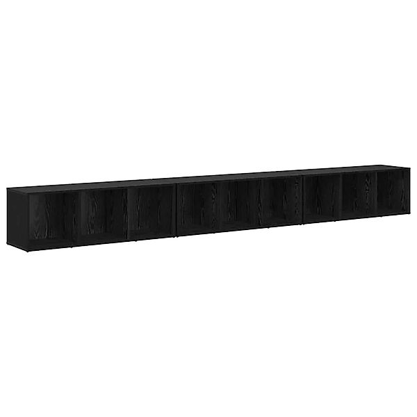 vidaXL TV-Schrank 3 Stk Schwarz Eichen-Optik 37 x 35 x 107,5 cm 3393553 günstig online kaufen