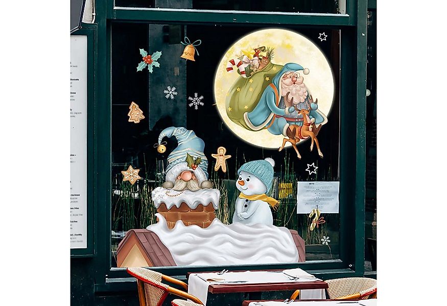 trends for living Fensterbild Fensteraufkleber Weihnachten Fensterdeko Aufk günstig online kaufen