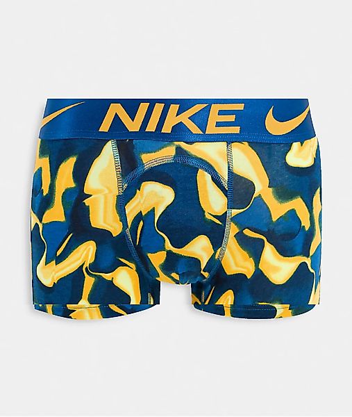 Nike Luxe – Boxershorts aus Baumwolle und Modal mit Wellen-Print-Blau günstig online kaufen