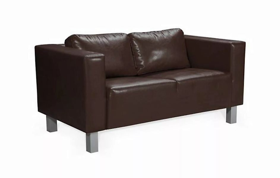 Fun Möbel 2-Sitzer Sofa Designersofa MAILAND 2-Sitzer in Kunstleder, inkl. günstig online kaufen