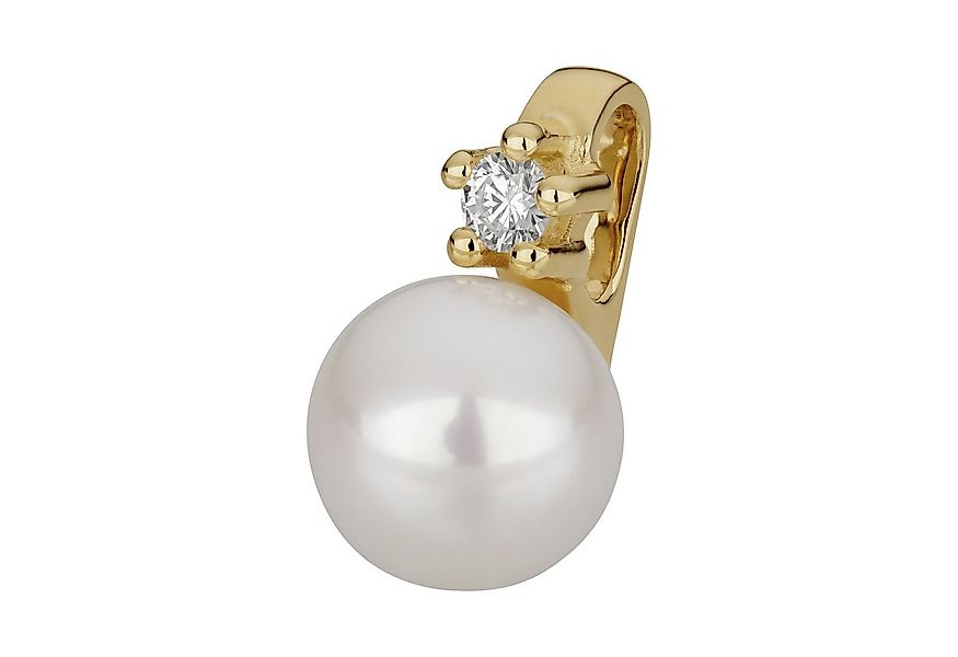 Orolino Kettenanhänger 585 Gold mit Brillant 0,03ct. + Perle weiß 5,5-6mm günstig online kaufen