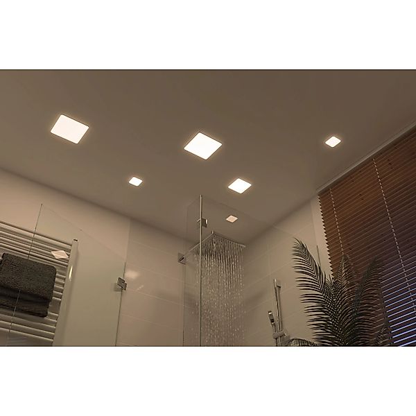 Paulmann LED-Einbaupanel Veluna VariFit eckig 125x125 mm 8,5 W 4.000 K Sati günstig online kaufen