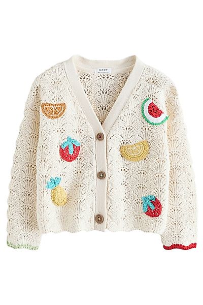 Next Strickjacke Strickjacke in Häkeloptik aus günstig online kaufen