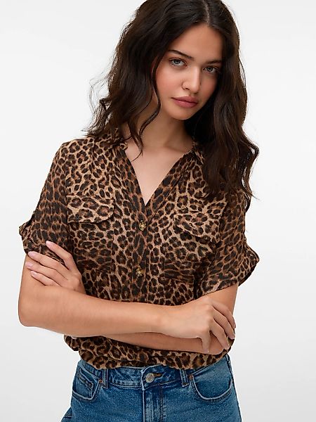 Vero Moda Kurzarmbluse "VMBUMPY SS SHIRT AOP WVN GA NOOS" günstig online kaufen