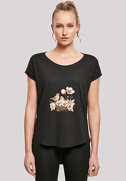 F4NT4STIC T-Shirt Vogelnest Blumen Premium Qualität günstig online kaufen