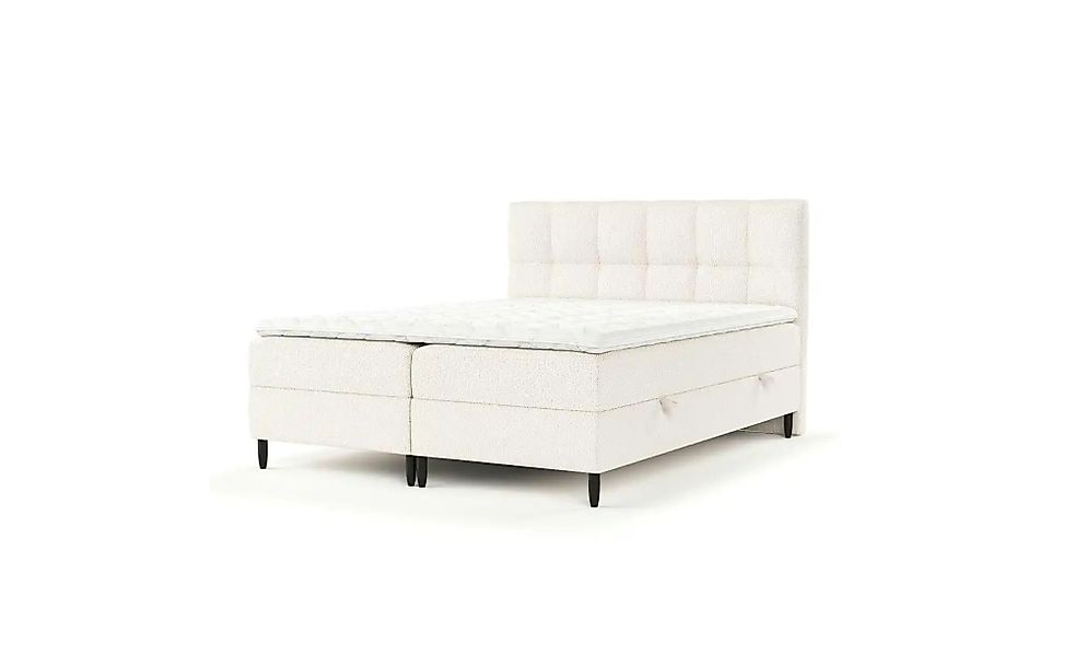 Boxspringbett mit Stauraum   ¦ creme ¦ Maße (cm): B: 202 H: 110 Betten > Ko günstig online kaufen