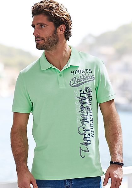 John Devin Poloshirt mit großem Druck günstig online kaufen