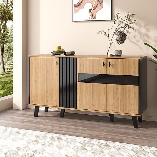 STILVORA Sideboard Sideboard mit LED-Licht und günstig online kaufen