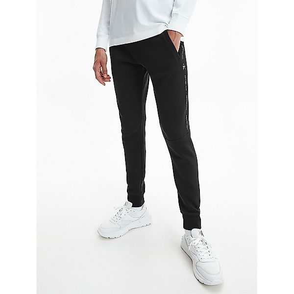 Calvin Klein Jeans Repeat Logo Hosen Mit Hoher Taille XL Ck Black günstig online kaufen