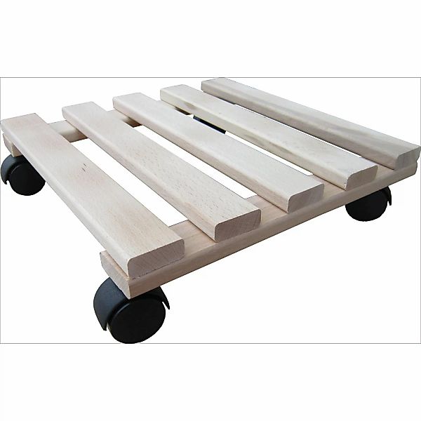 Pflanzenroller Buche Natur glatt eckig 30 cm x 30 cm günstig online kaufen