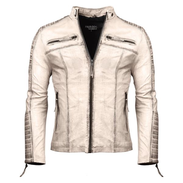PAULGOS Lederjacke Herren Jacke Übergangsjacke Biker günstig online kaufen