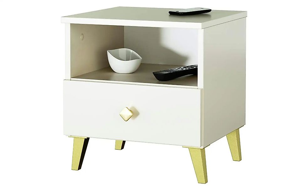 Nachttisch 40 cm breit Lina ¦ beige ¦ Maße (cm): B: 40 H: 43 Tische > Nacht günstig online kaufen