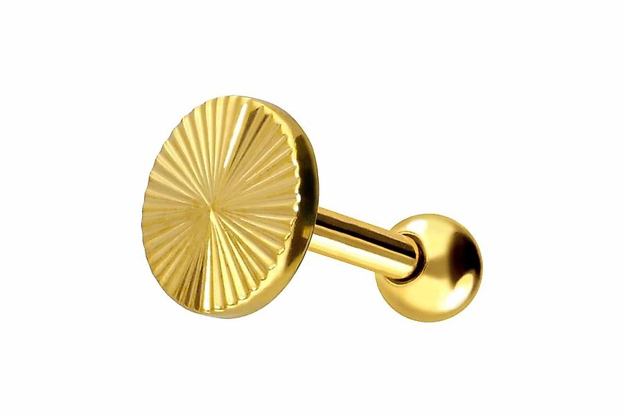 PIERCINGLINE Single-Ohrstecker Titan Ohrpiercing STRUKTUR (Mini-Barbells günstig online kaufen