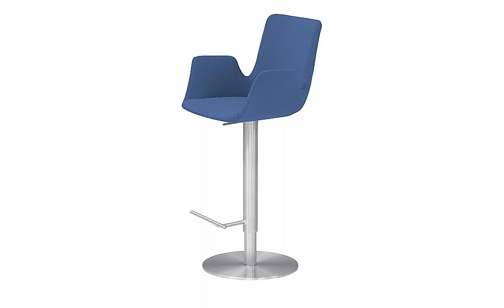 Barhocker  MyHelios ¦ blau ¦ Maße (cm): B: 52 T: 35.0 Polstermöbel > Hocker günstig online kaufen