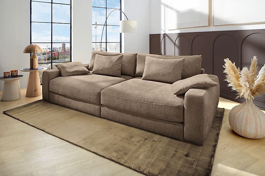 Jockenhöfer Gruppe Big-Sofa "Milano XXL" mit Federkern, Breite 290cm, Liege günstig online kaufen