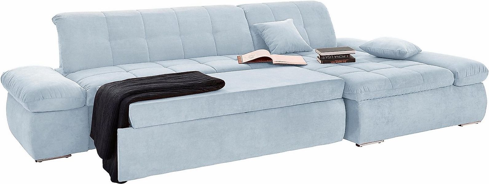 DOMO collection Ecksofa NMoric XXL, B/T/H: 300/172/80cm, L-Form, wahlweise günstig online kaufen