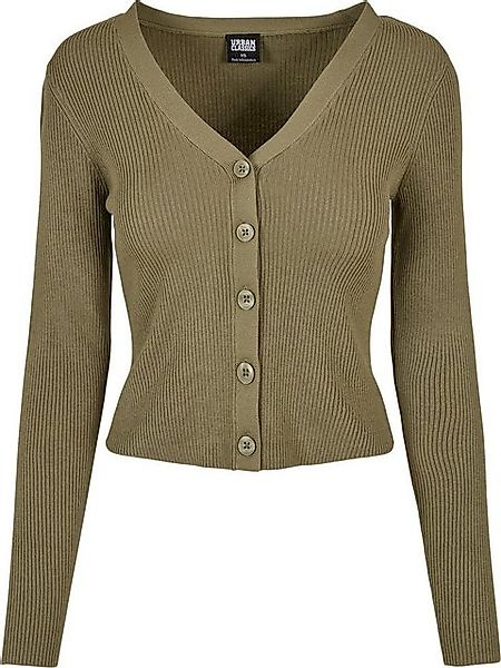 URBAN CLASSICS Strickjacke "Urban Classics Damen Ladies Short Rib Knit Card günstig online kaufen