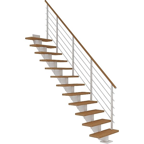 Dolle Mittelholmtreppe Hamburg Eiche GH bis 322 cm Gerade 85 cm FSC günstig online kaufen