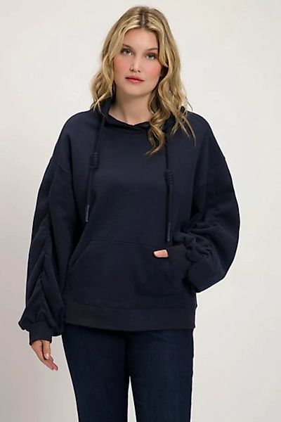 Ulla Popken Sweatshirt Sweatshirt Kängurutasche Oversized Stehkragen günstig online kaufen