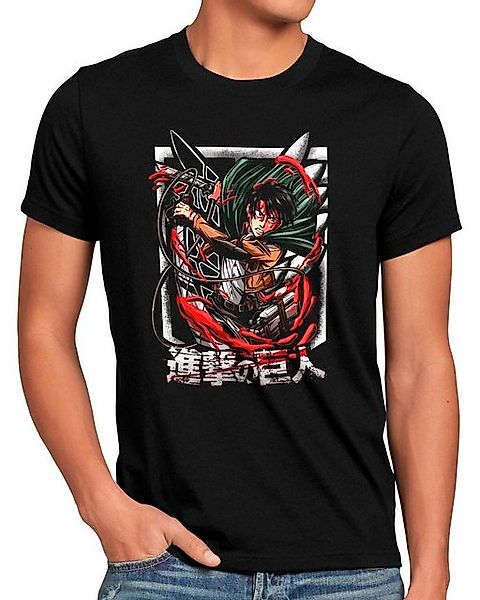 style3 T-Shirt Eren X Attack attack on titan anime japan manga aot günstig online kaufen