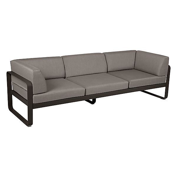 Bellevie 3-Sitzer Club Sofa Outdoor E3 Tonka B8 Taupegrau günstig online kaufen