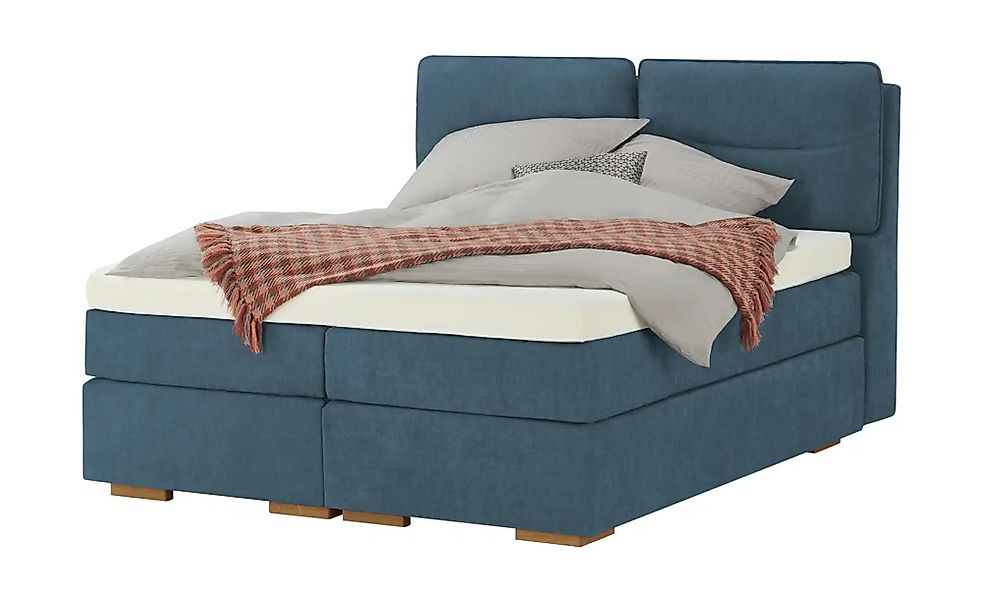 Wohnwert Boxspringbett mit Bettkasten Dormian Besta ¦ blau ¦ Maße (cm): B: günstig online kaufen