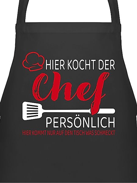 Shirtracer Kochschürze Hier kocht der Chef günstig online kaufen