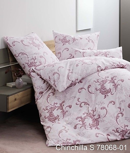 Janine Janine Edelflanell Bettwäsche Chinchilla S 78068 rosenholz Größe:  1 günstig online kaufen