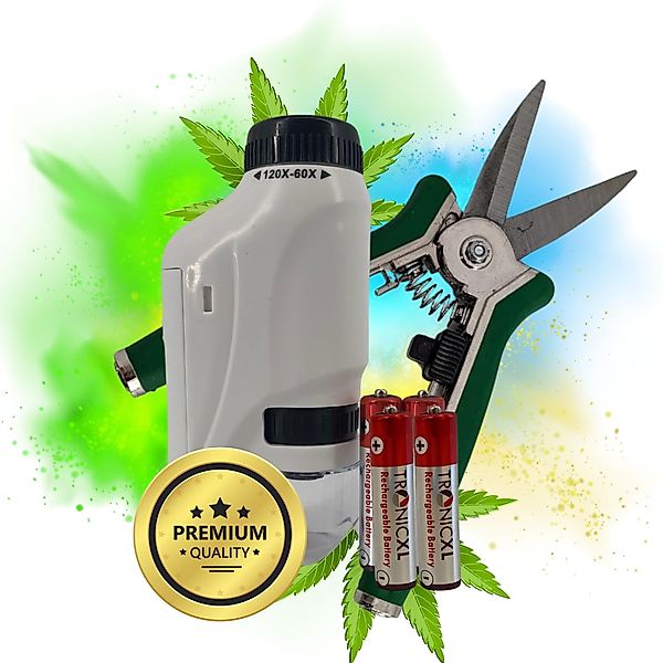 TronicXL Gartenschere Grow Ernte Set Mikroskop günstig online kaufen