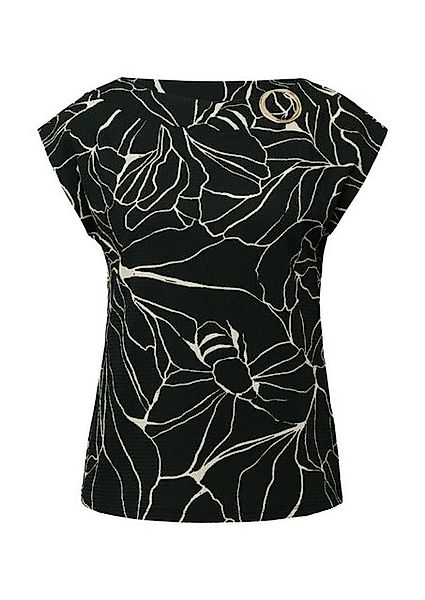 s.Oliver BLACK LABEL T-Shirt – Gemustertes Relaxed-Fit-Shirt mit Schmuck-De günstig online kaufen