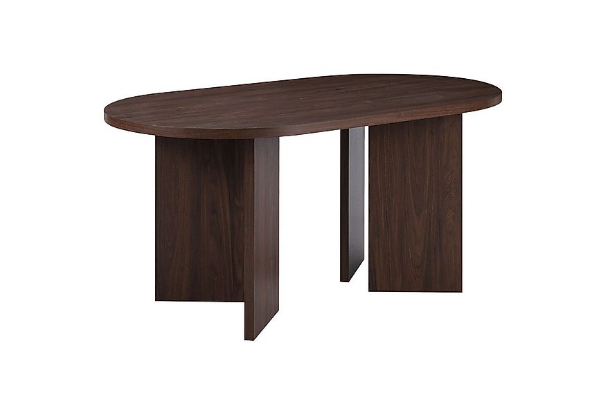OTTO home Esstisch Callii, Walnuss Optik, ovale Form, robuste Konstruktion, günstig online kaufen